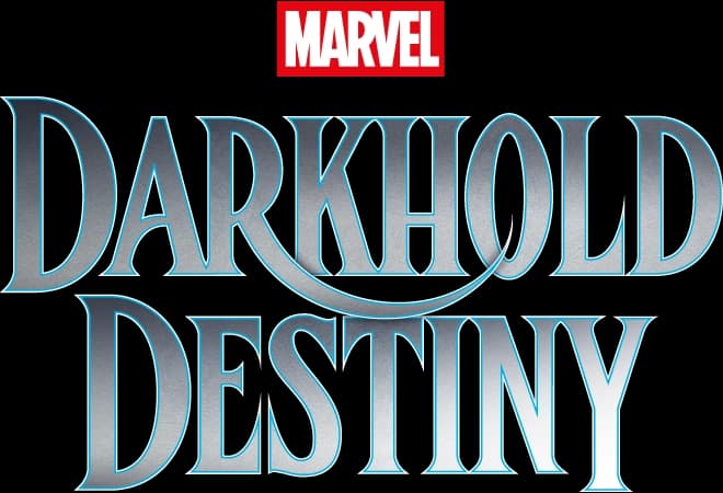 Official Magic: The Gathering | Marvel: Darkhold Destiny logo from Wizards of the Coast