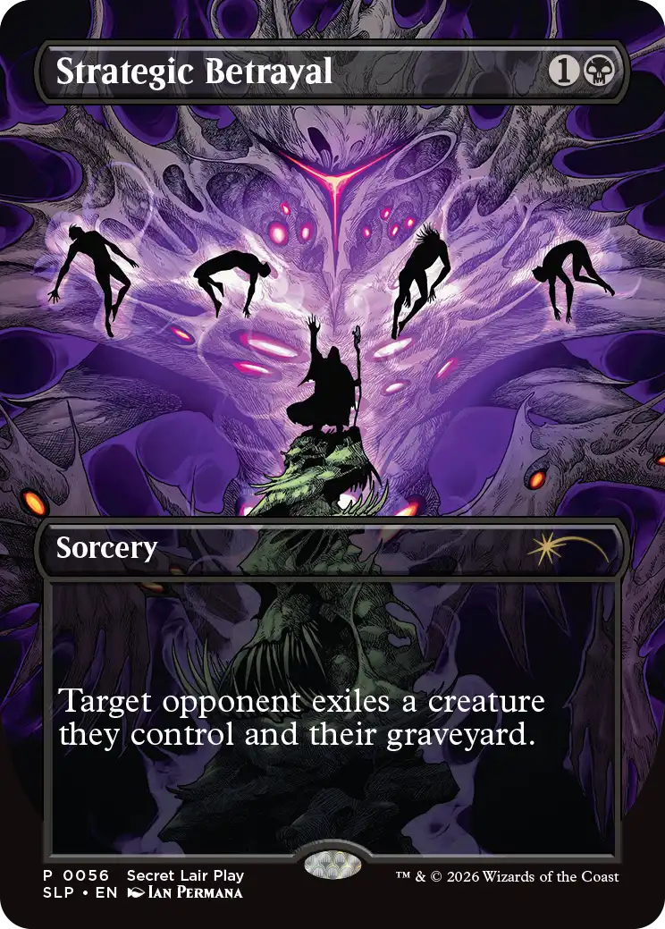 Official borderless Strategic Betrayal promo artwork by Ian Permana, announced for the 2026–27 third RCQ round