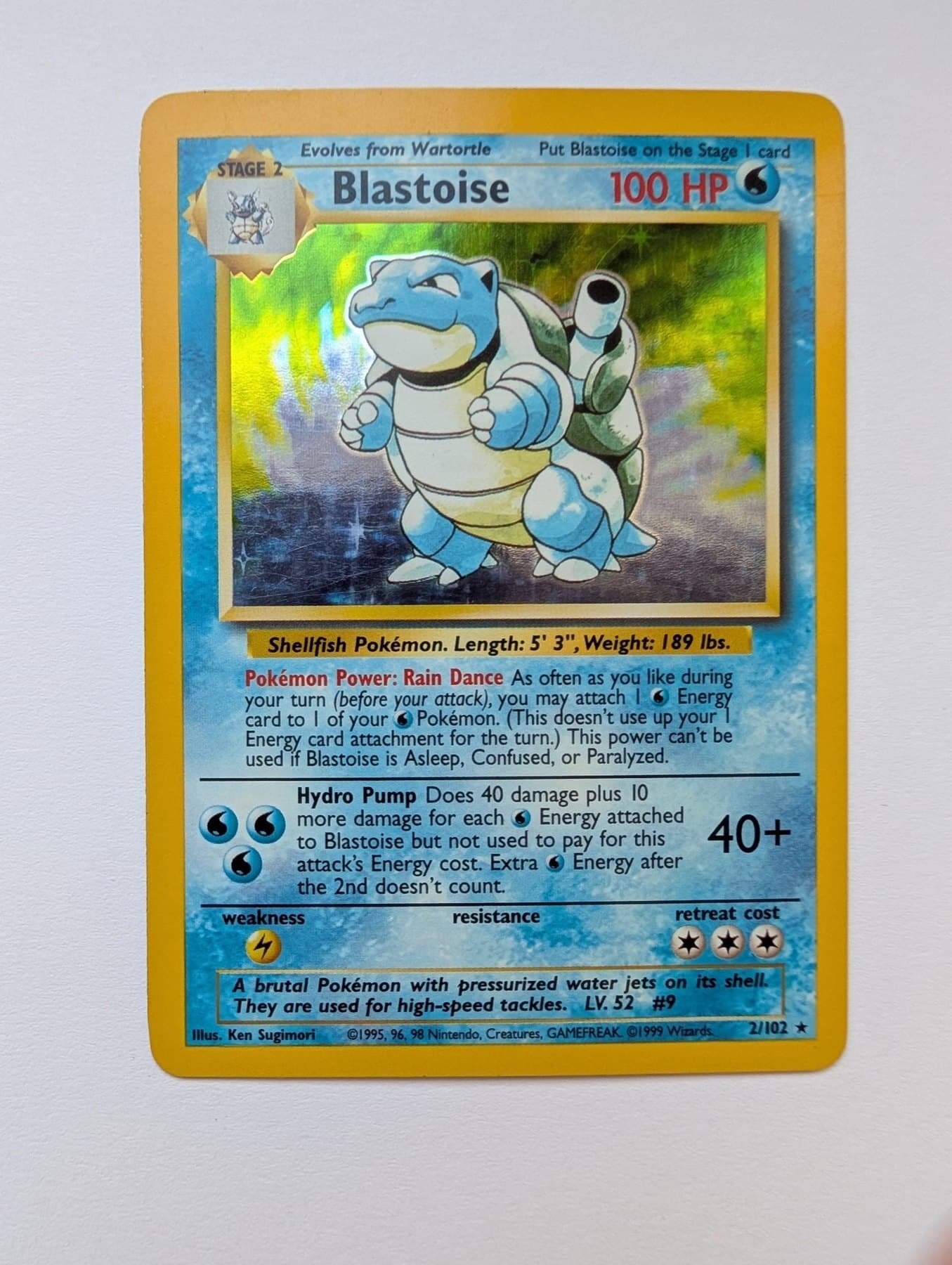 Blastoise - Base Set Unlimited Holo
